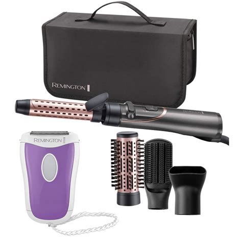 Pack Remington : Brosse soufflante rotative Curl & Straight Confidence ...