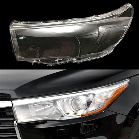 For Toyota Highlander Car Transparent Light Caps Lampshade Lamp Shell