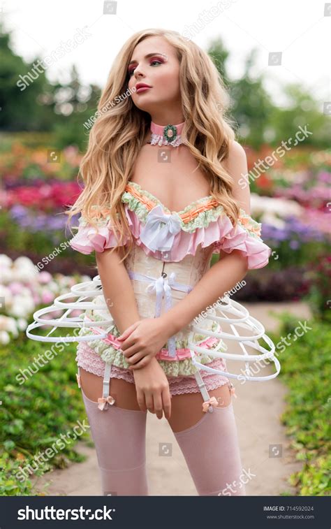 Sexy Blonde Woman Wearing Beautiful Lingerie Stock Photo 714592024 Shutterstock