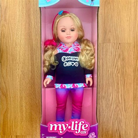 My Life As Toys Nwt My Life As Posable Content Creator Doll Blonde Hair Green Eyes Poshmark