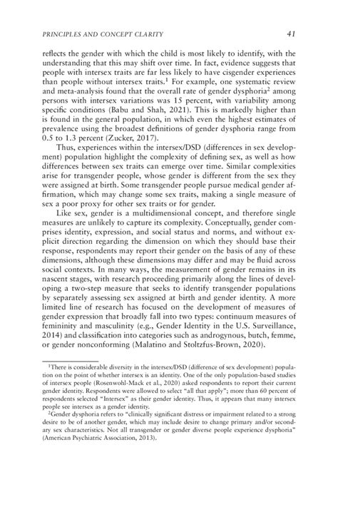 2 Principles And Concept Clarity Measuring Sex Gender Identity And Sexual Orientation The
