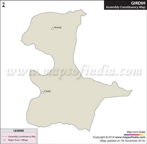 Giridih Assembly (Vidhan Sabha) Constituency Map and Election Results