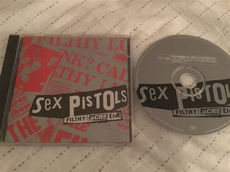 Sex Pistols Virgin Records Uk Compact Disc Filthy Lucre Live Punk Fort Lauderdale Florida