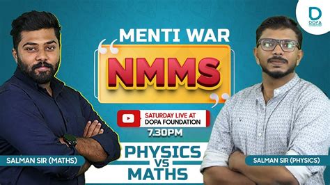 Menti War Physics Vs Maths Nmms Menti Quiz Dopa Foundation