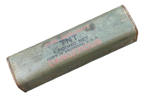 Imcs Militaria Us Ww2 1 Pond Tnt Empty Package