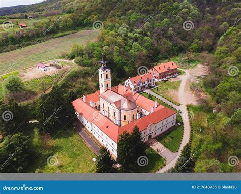 Aerial View Of Church And Monastery Grgeteg Serbia Stock Image Image