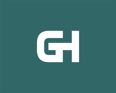 Gh Hg Logo Design Vector Template Vector Art At Vecteezy