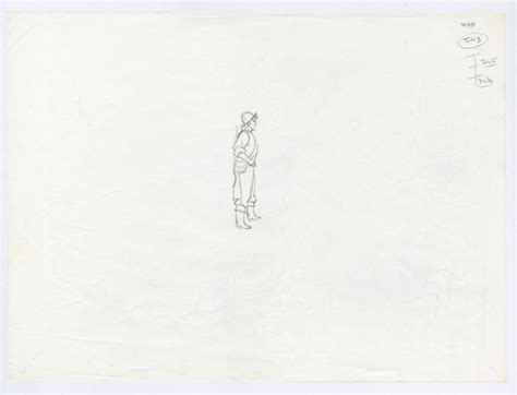 Pocahontas John Smith Production Drawing 1995 Id Jun22328 Van
