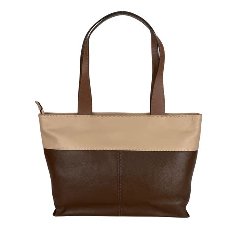 Bolsa Em Couro Roma Nude E Roma Castor Vit Ria Heinz