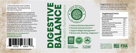 DIGESTIVE BALANCE – Taste of Earth Health