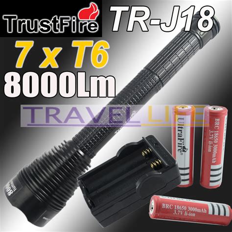 Купить xml t6 Cree xm-l привело 2000 люменов аккумуляторная зум привело ...