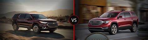 2018 Chevy Traverse Vs 2018 GMC Acadia SUV Showdown