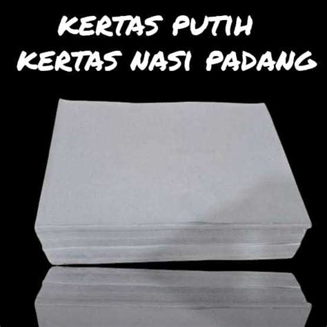 jual kertas nasi padang kertas alas nasi padang kw  kertas nasi
