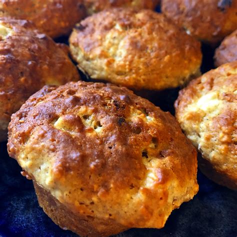 Muffins aux pommes raisins et à l érable