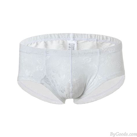 Sexy Sheer Mesh Flower Lace Thong Lingerie For Men Low Rise Breathable Underpants Sissy
