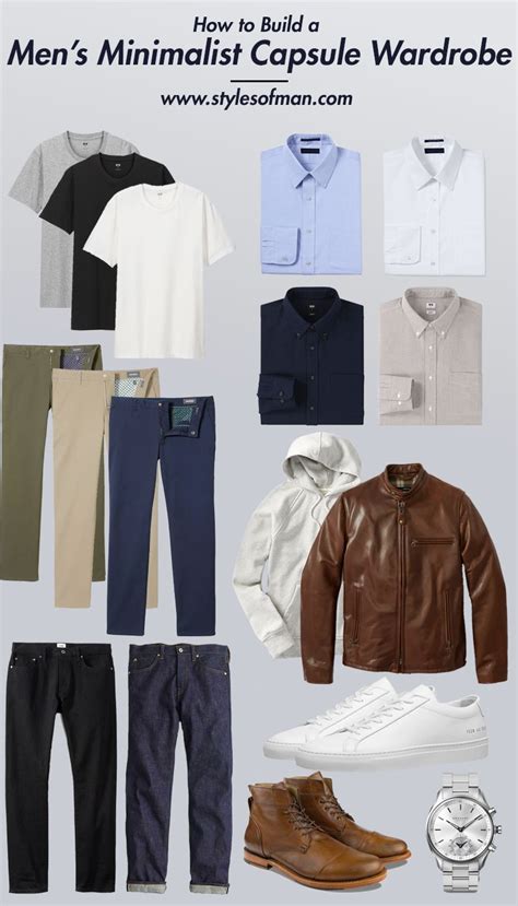 How To Build A Mens Minimalist Capsule Wardrobe Styles Of Man