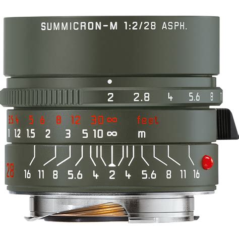 Leica Summicron M 28mm F 2 ASPH Edition Safari Lens 11704 B H