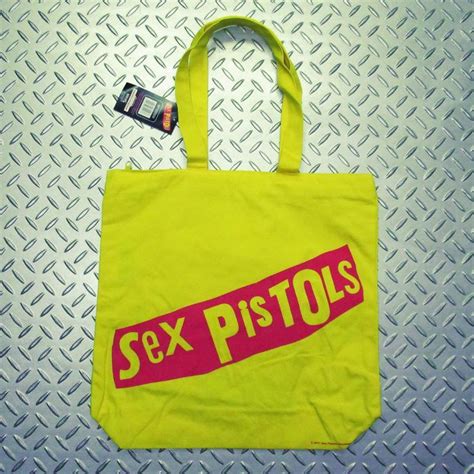 再入荷オフィシャル バンド トートバッグセックスピストルズ SEX PISTOLS Never Mind the Bollocks イエロー