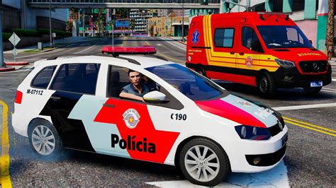 Enquadro Apoio For A Patrulha Pmesp Gta Policial Youtube