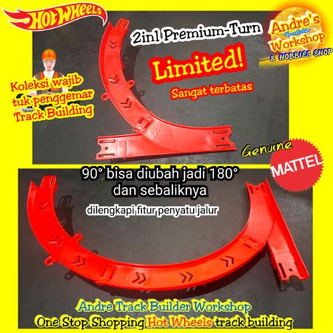 Promo Hotwheels Track Builder 2in1 Turn Ori Hot Wheels Track Tikungan