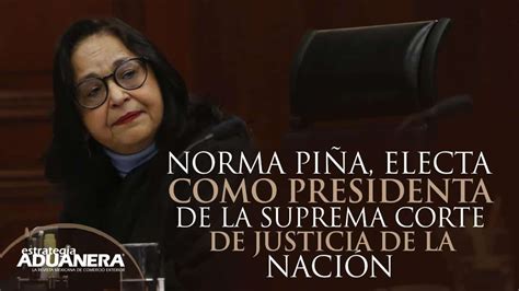 Norma Pi A Electa Como Presidenta De La Suprema Corte De Justicia De