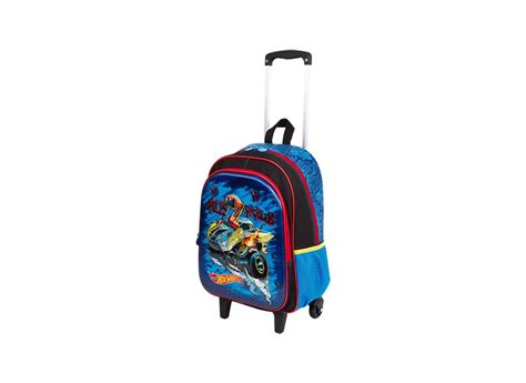 Mochila Rodinhas Escolar Sestini Hot Wheels Hot Wheels 17X G 64757 o Melhor Preço é no Zoom