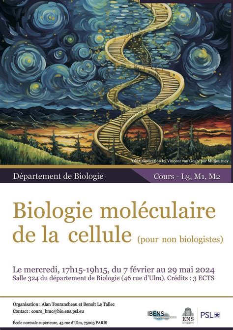 Biologie moléculaire de la cellule ENS Enseignement