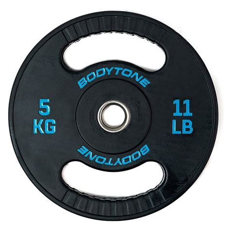 Bodytone Rubber Bumper Plate 5kg Silver Traininn