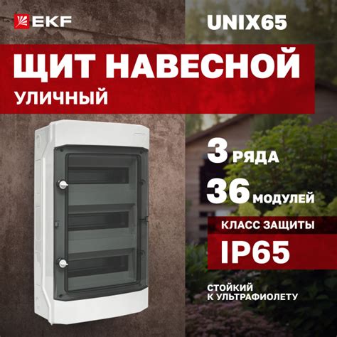Щиток (бокс) электрический уличный для автоматов на 36 модулей, 3 DIN ...