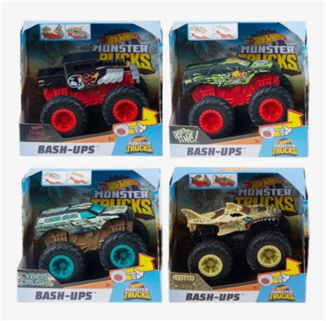 Hot Wheels Bash Ups Monster Trucks GCF94 Single Piece