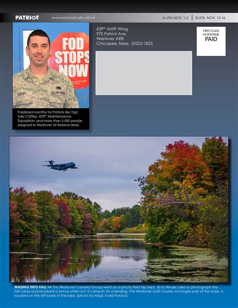 Patriot Magazine November Edition Online Westover Air Reserve Base