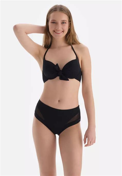 Buy DAGİ Black Strapless Bikini Top Half padded Underwire Swimwear for Women Online ZALORA