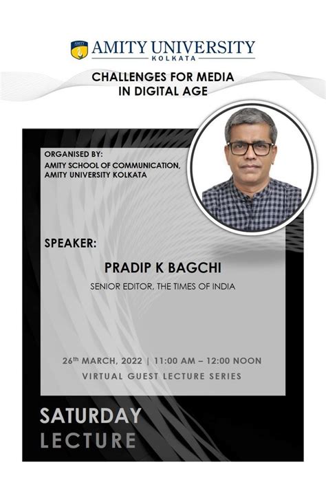 Virtual Guest Lecture Amity University Kolkata