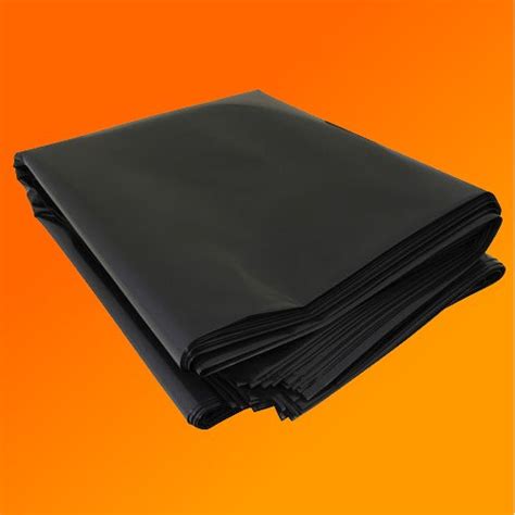 Buy 4m X 3m 500g Black Heavy Duty Polythene Plastic Sheeting Garden Diy