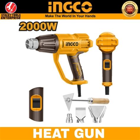Ingco Heat Gun W Heatgun Hg Hot Air Gun Blower Heater Plastic Shrink Bottle Sealer