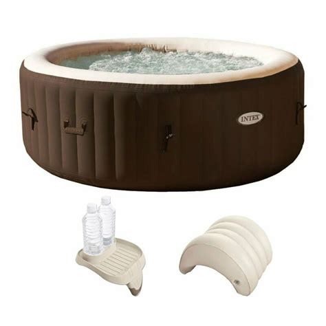 Intex Purespa Person Inflatable Spa Portable Hot Tub With Cupholder Headrest For Sale From