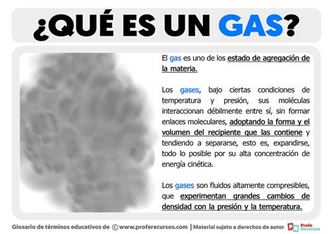 Qué Es Un Gas El Estado Gaseoso