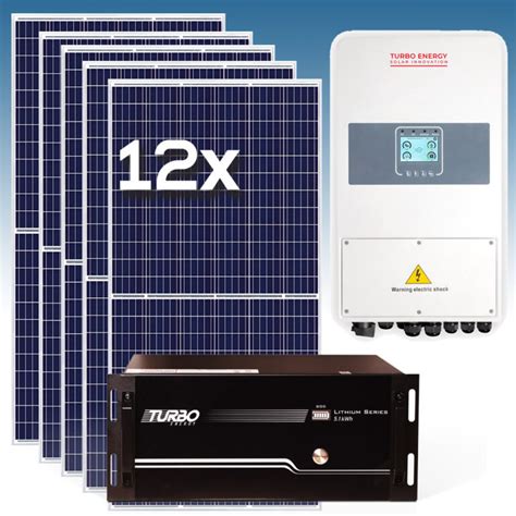 Kit Solar de Autoconsumo 4 8kWp Turbo Energy con Batería de Litio 5