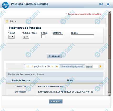 Para Buscar Fontes Adicionais De Recursos Cabe Ao Gestor - Pesquisa Fontes de Recurso — Manual SIAFI