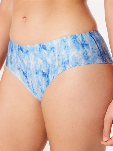 New Microfiber No Show Hipster Panty In Blue Multi Savage X Fenty