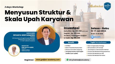 Days Workshop Menyusun Struktur Skala Upah Karyawan Gadjian Academy