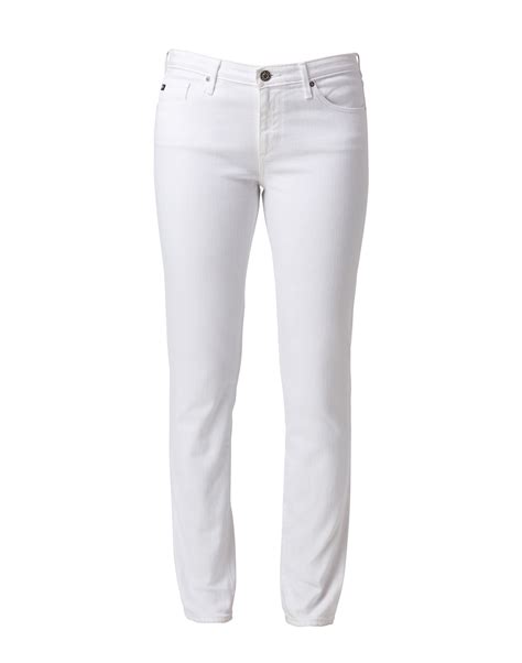 Prima White Slim Leg Jean | AG Jeans