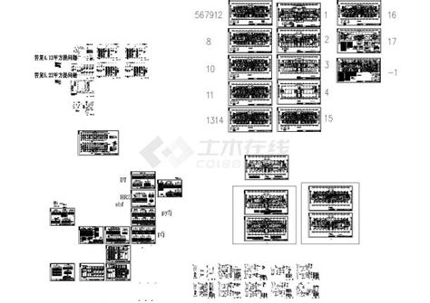 某大型医院综合楼建筑电气系统施工cad全套图纸医疗建筑土木在线