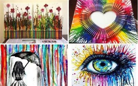 Как создаются необычные картины из восковых карандашей? | Tie dye skirt ...