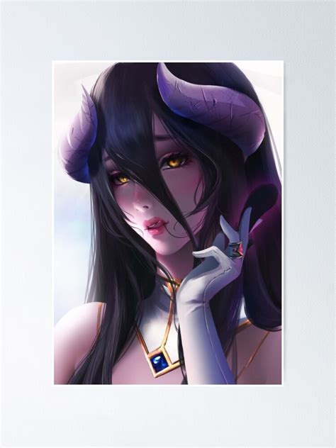 Albedo Cute Face Overlord Iv Poster For Sale By Chibianime1 Redbubble