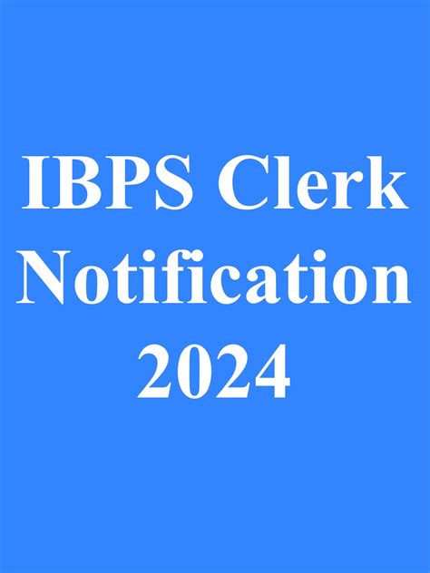 Ibps Clerk 2024 Notification 1pdf