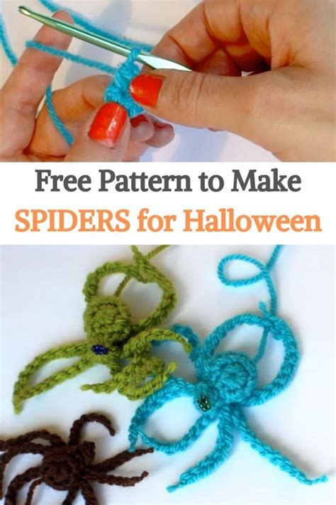 Free Pattern To Make Spiders For Halloween Halloween Crochet Patterns