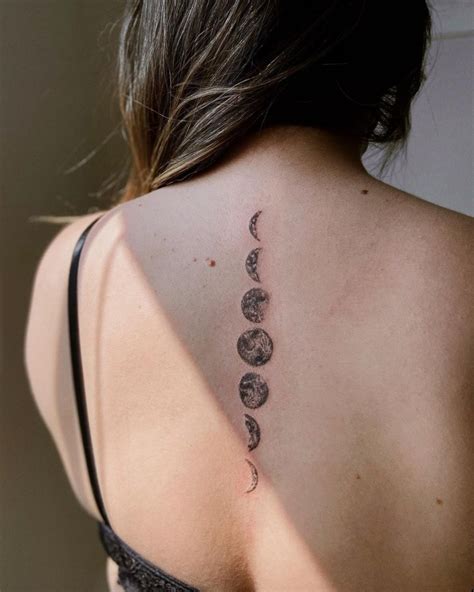 Share More Than 84 Phases Of The Moon Tattoo Spine In Cdgdbentre