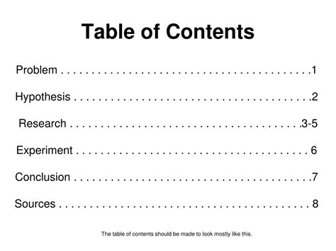 science fair report powerpoint