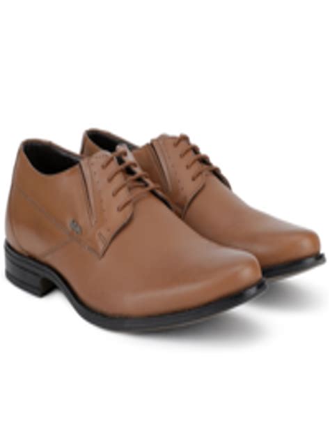 Buy Lee Cooper Men Tan Brown Solid Leather Formal Derbys Formal Shoes For Men 13809716 Myntra